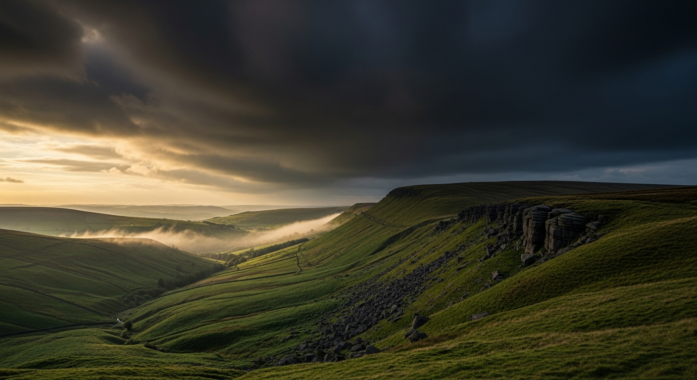 Peak District at dusk